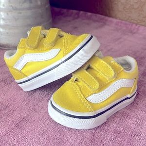 Baby yellow vans size 2